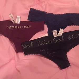 NWT Victoria’s Secret set of 3 thongs